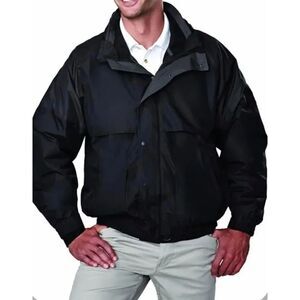 US Basic Men’s Black Hooded Utility Parka Jacket Size XL